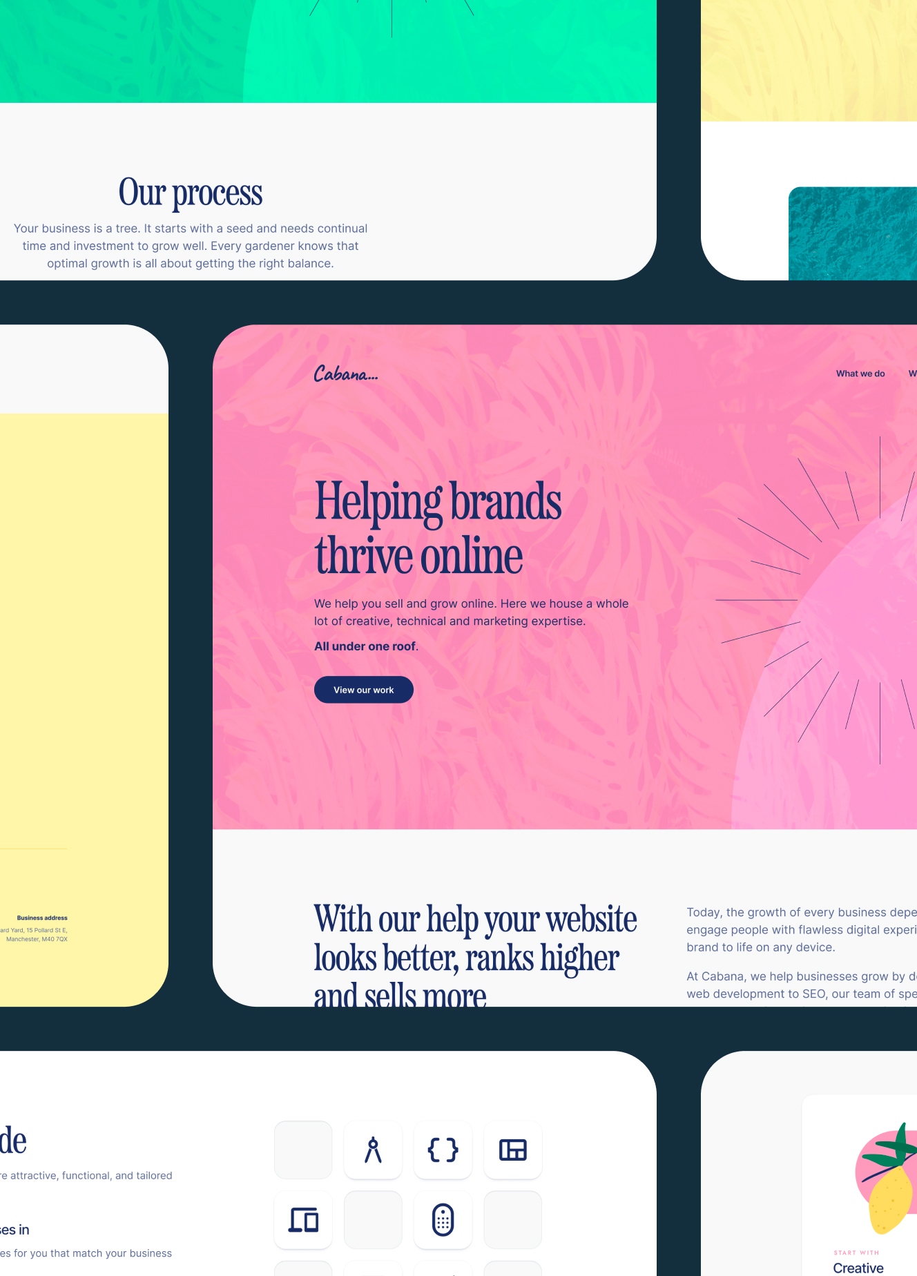 Tropical redesign for growth focused digital agency